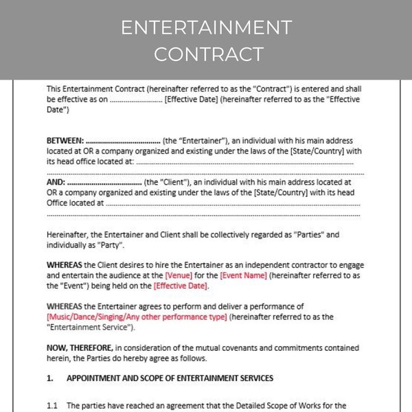 Entertainment Etsy