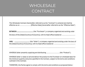 simple supply agreement template