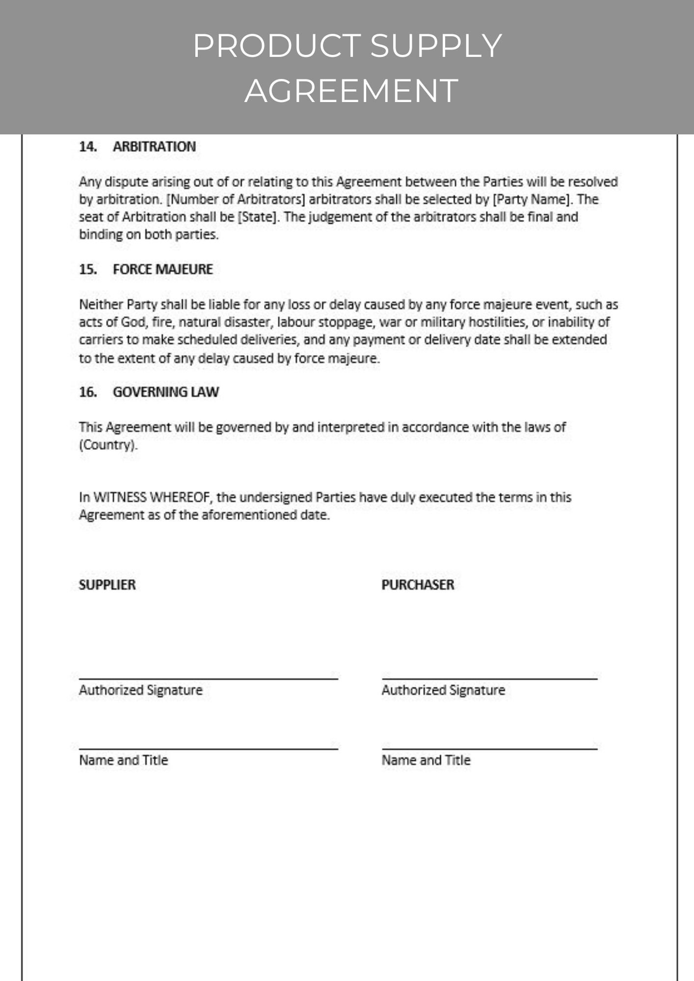 Product Supply Agreement - Etsy