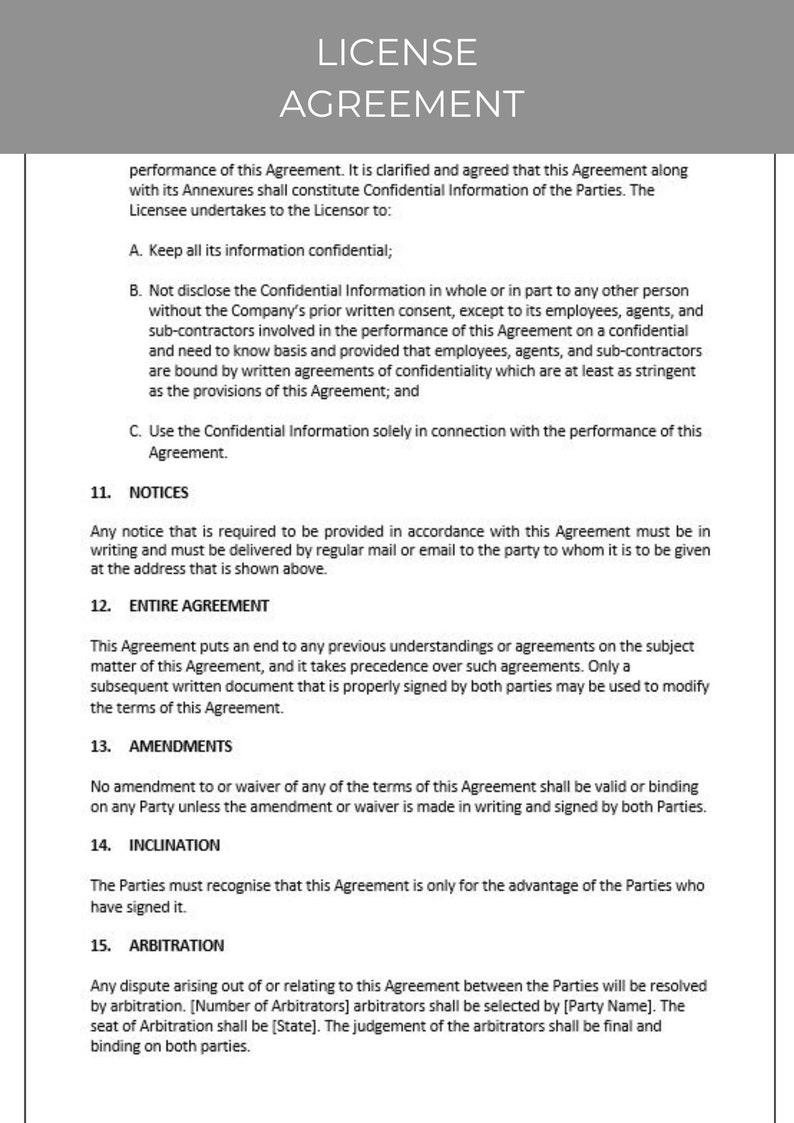 License Agreement - Etsy