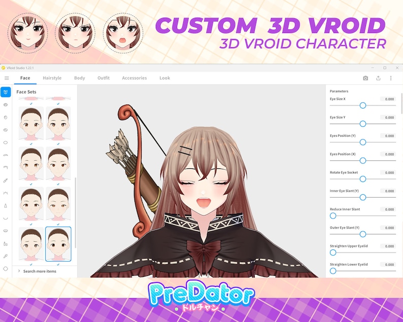 Custom 3D Vroid Character: Vtuber Avatar Creation - Etsy