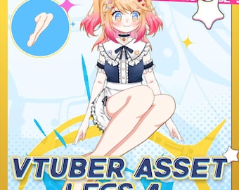 VTuber Assets Legs Set 4 – Pose-Ready Live2D Leg Parts for VTuber Animations