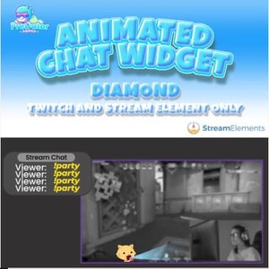 Customizable Twitch Chat Widget - Animated Chat for Streamers -  Diamond Twitch Chat Widget
