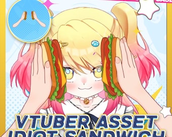 Funny Idiot Sandwich Meme Vtuber Prop : Live2D Asset