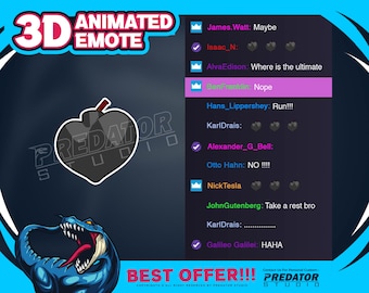 Love Bomb 3D Animated Emote: Twitch/Discord Streamer Emote