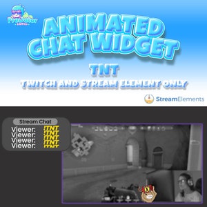 Premium Twitch Chat Widget  | Enhance Your Stream with Animation | TNT Twitch Chat Widget