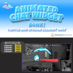 Customizable Chat Widget for Twitch Streamers - Enhance Viewer Interaction - Bonk Chat Widget