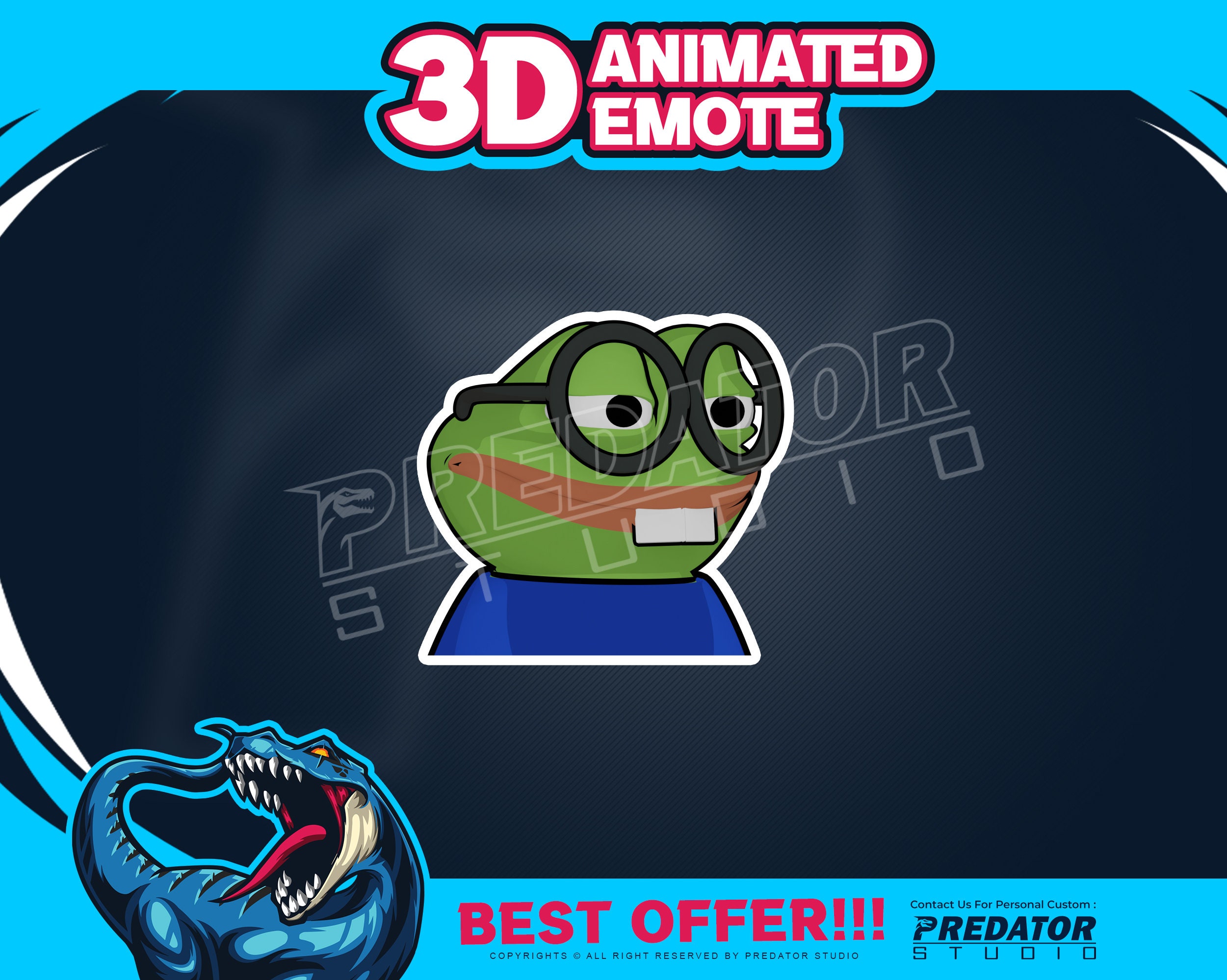 Lurk 3D Animated Emote V2 Discord Emotes Emote Commission 