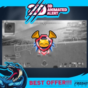 3D Animated Alert Cat, Alert Twitch, Twitch Alerts, Cute Twitch Alerts, Animate Alerts, Streaming Alert, Cartoon Alert, Alerts For Twitch