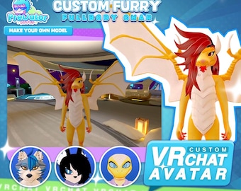 Customized 3D Furry Character for VRChat and Streamers