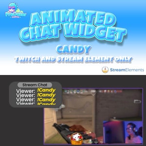 ChatBurst - Dynamic Animated Twitch Widget for Streamers - Candy Twitch Chat Widget