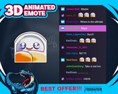 Blanket 3D Animated Emote, Emotes, Kick Emote, Emote Commission, Stream Emotes, Game Emote, Chibi Emote, Cartoon Emote, Cute Emotes