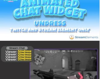 Animowany widżet czatu Twitch: interaktywna nakładka StreamElements