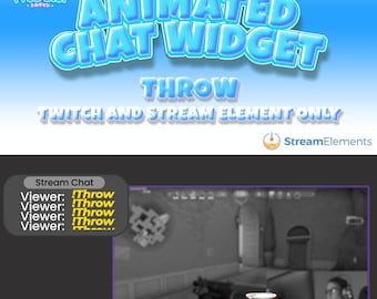 Widget de chat animado: superposición creativa para transmisiones de Twitch