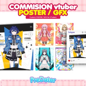 Custom Poster GFX Design Featuring Your Character | Custom Poster | Poster GFX | Personalized Poster | Streaming Asset | Twitch Graphics