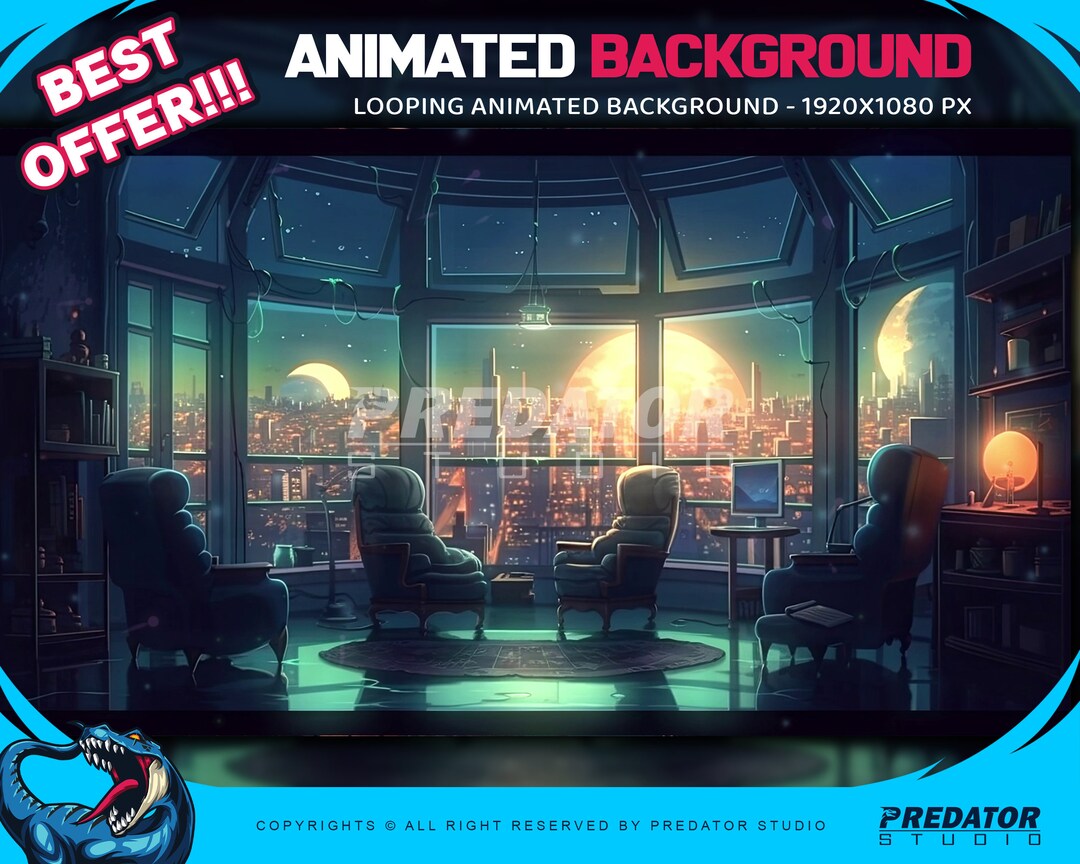 Animated Background Stream Background Background Twitch - Etsy