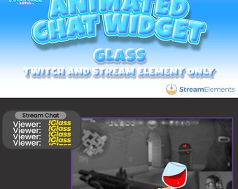 Animated Glass Twitch Chat Widget - StreamElements
