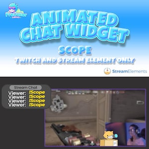Revolutionize Your Chat | Interactive Animated Widget for Twitch Streams | Scope Twitch Chat Widget