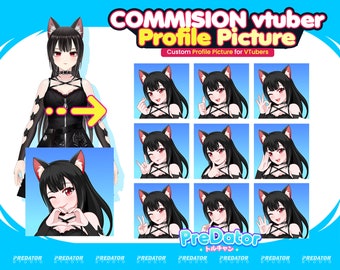 Custom Cute VTuber Profile Picture | Profile Picture | VTuber Character | Cute Character | Twitch Avatar | YouTube Avatar | Commission
