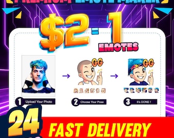 Custom AI-Generated Twitch Emote | Transparent PNG File | Perfect for Streamers and Discord