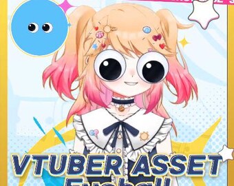 Creepy Eyeball VTuber Asset: Live2D Anime Eye Prop