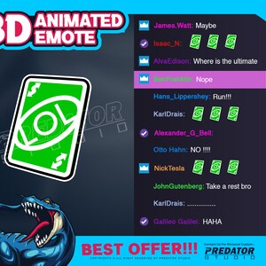 LOL Card 3D Animated Emote, Bit Emotes, Card Emote, Twitch Emotes, Unique Emotes, Streamers Emote, Cute Emote, Animated Emotes, Toy Emote,