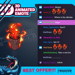 Rubbish Bin 3D Animated Emote V1,  Discord Emotes, Emote Commission, Kick Emote, Gif Emotes, Emote Animated, Trash Emotes, Game Emotes