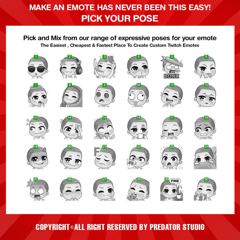Exclusive Custom Chibi Twitch Emotes - Elevate Your Stream With Unique ...