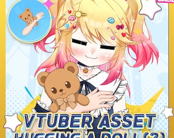 Vtuber Asset: Hugging Doll Prop for Live2D Model