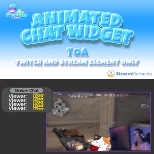 Custom Twitch Chat Widget | Engagement with Animated Overlays | TOA Twitch Chat Widget