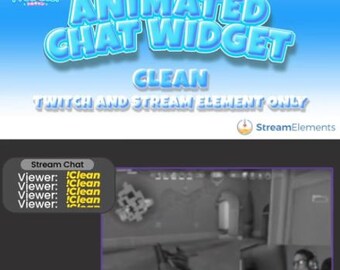Animated Twitch Chat Widget: StreamElements (GIF File)