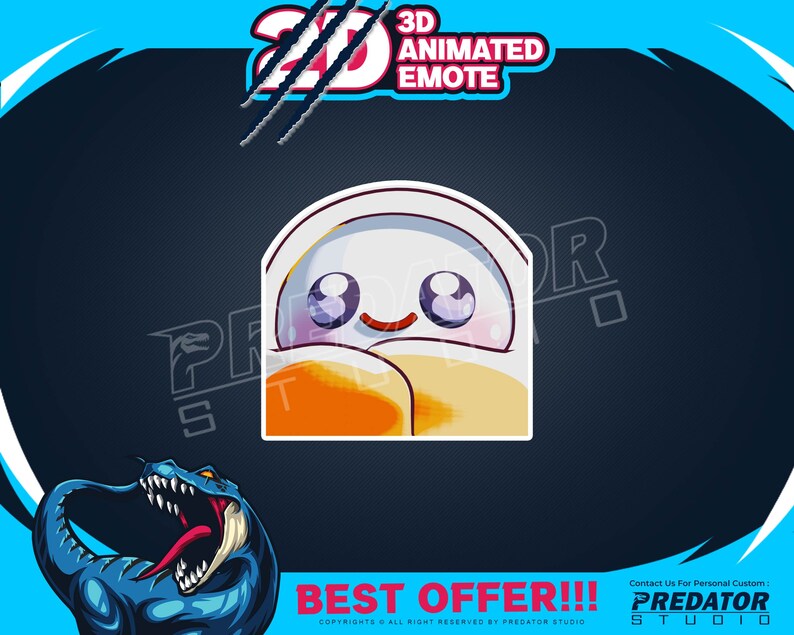 Blanket 3D Animated Emote, Emotes, Kick Emote, Emote Commission, Stream ...