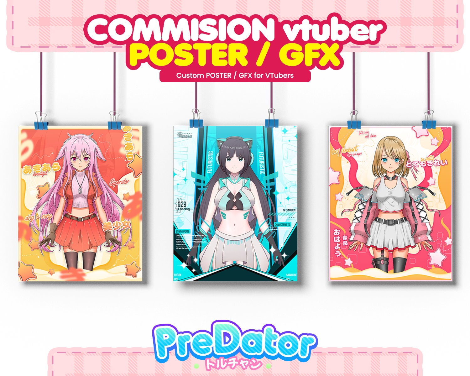 Custom Character Poster GFX Design: Streaming & Twitch Asset - Etsy