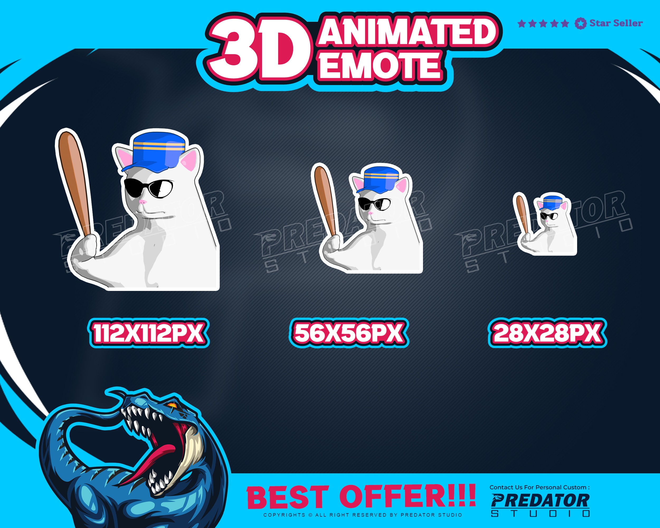 3D Animated Emote Hype Train | Gaming Emotes for Twitch and Discord ...