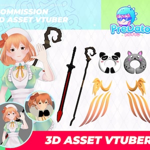Customized 3D Vroid Assets for Vtuber Streamers: Tailored to Your Style