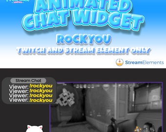 Animowany widget czatu Twitch: interaktywna nakładka na transmisję (StreamElements)