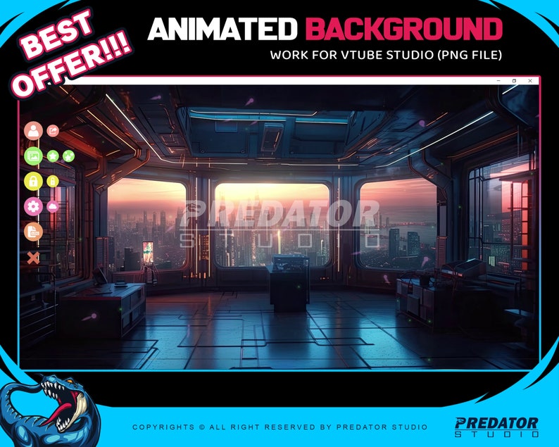 Animated Background Virtual Background Zoom Meeting Video Etsy