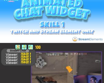 Animated Chat Widget: Twitch Stream Enhancement (StreamElements)