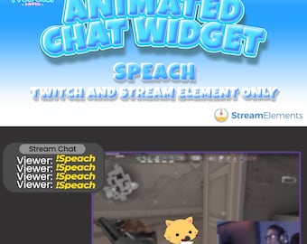 Animated Twitch Chat Widget: StreamElements Integration