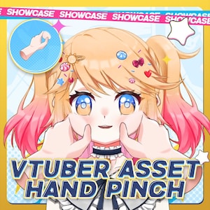 VTuber Asset Hand Pinch | Live2D Gesture Prop for Streamers | Vtuber Pose | Live2D Asset | Vtuber Prop