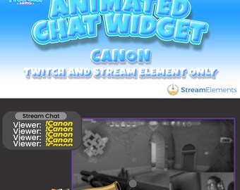 Animated Twitch Chat Widget: StreamElements Overlay