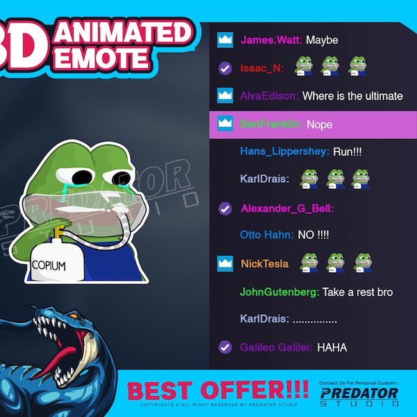 Copium Emote - Etsy