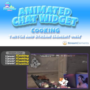 Kreatywny widżet czatu Twitch | Interakcja widzów z animacją | Gotowanie Poznaj widżet czatu Twicth