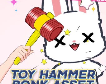 Squeaky Toy Hammer Bonk - Live2D Vtuber Asset
