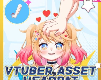 Live2D VTuber Headpat | Interactive Hand Gesture Asset