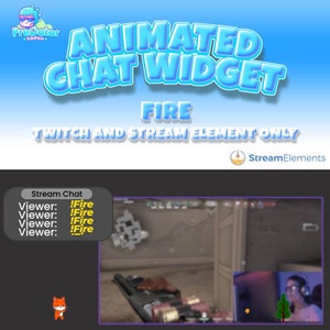 Enhanced Twitch Chat Widget - Professional Stream Overlays - Fire Twitch Chat Widget