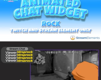 Animated Chat Widget: Twitch StreamElements Overlay (GIF)