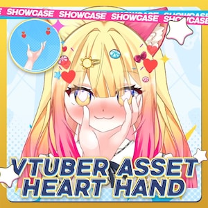 VTuber Asset Grab Hand Pose | Hand Asset for Live2D Avatar | VTuber Model | Anime Hand Asset | VTuber Interaction