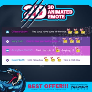 Step on 3D Animated Emote, Emote Commission, Kick Emote, Gif Emotes ...