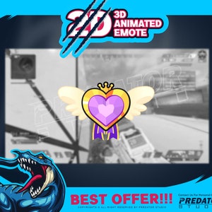 3D Animated Alert Love Fly, Stream Alerts, Animated Alerts, Alert Twitch, Love Alert, Alerts, Cute Twitch Alerts, Follower Alert, Game Alert